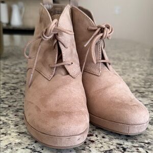 DV by Dolce Vita Women's Lace Up Tan Suede Boots